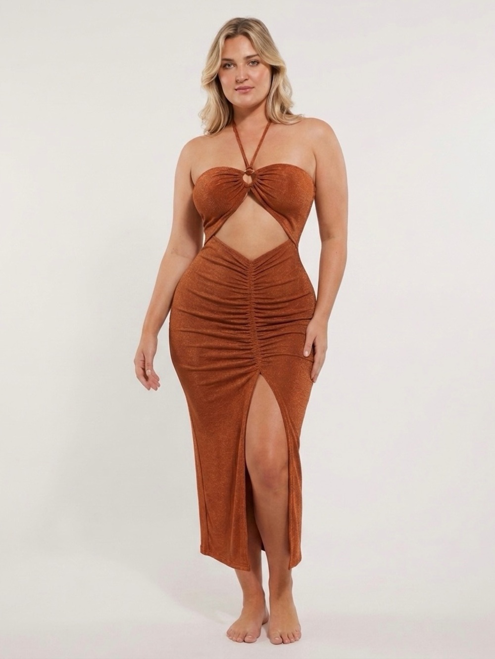NWT Revolve L*space Stina Dress in Coffee XL